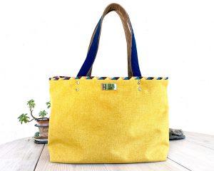 maroquinerie-creation-sac-cabas-yellow-tissu-jaune-soleil-atelier-estelle-cassani-montauban